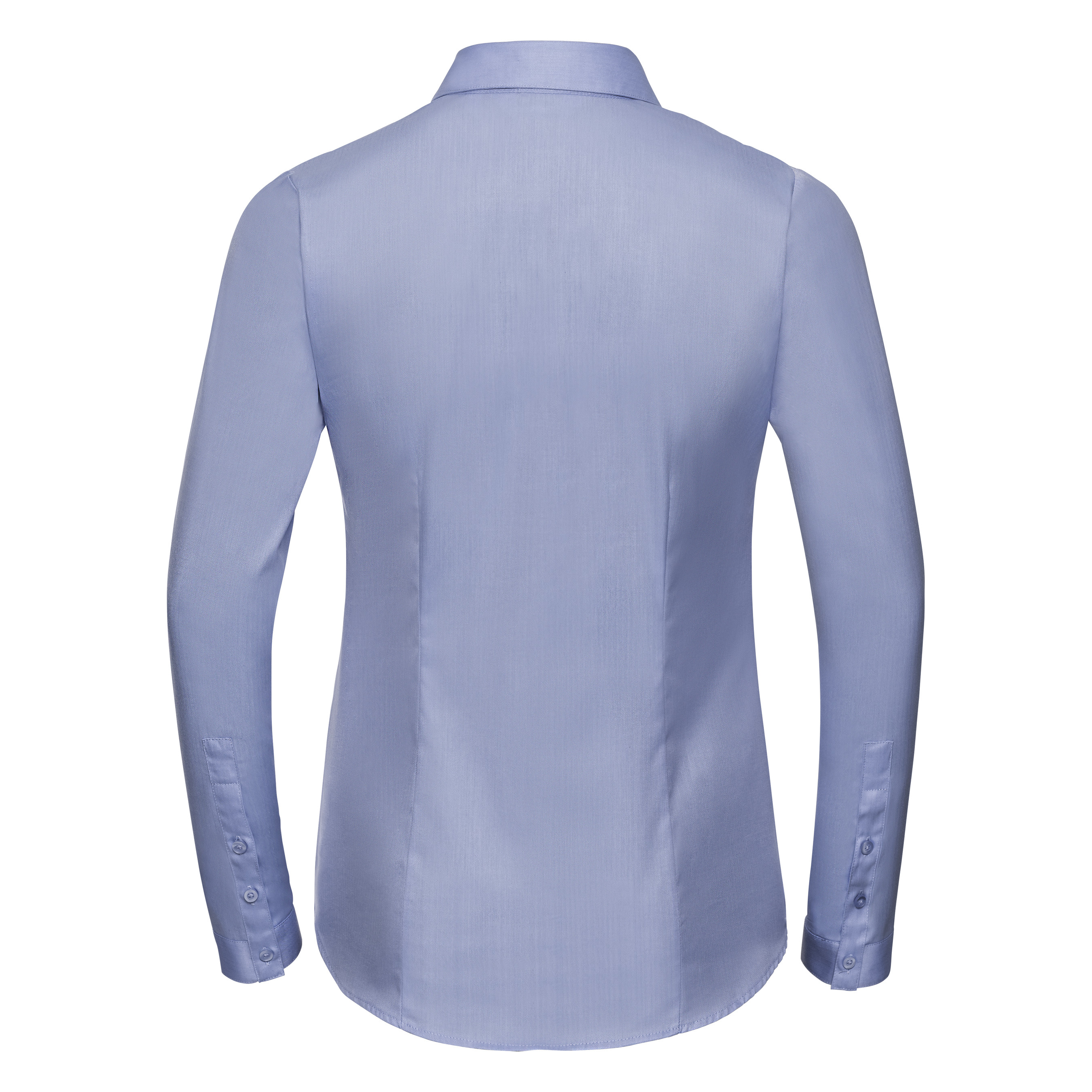 LADIES' LONG SLEEVE TAILORED HERRINGBONE SHIRT